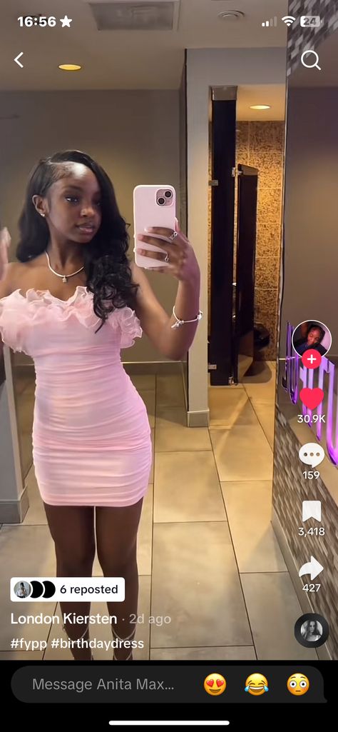 Sweet 16 Bday Dress, Birthday Outfits 15, Cute Sweet 16 Outfits, 16th Birthday Dresses, Birthday Outfit Skirt, Birthday Outfit Pink, Sweet 16 Outfits, Bday Pics, 18th Birthday Outfit