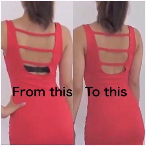 How To Make A Backless Bra Out Of An Old Standard Bra #Fashion #Musely #Tip Bra Fashion, Backless Shirt, Bra Hacks, Backless Bra, Straight Pins, Beauty Tricks, The Wing, The Wings, Great Ideas