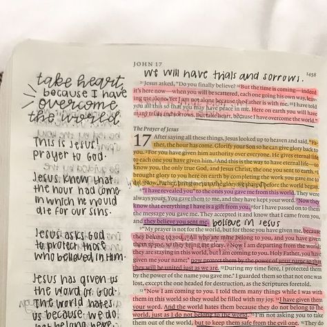 the loving bible | bible studies & christian shop on Instagram: "John 17 🫶  “My prayer is not for them alone. I pray also for those who will believe in me through their message, that all of them may be one, Father, just as you are in me and I am in you. May they also be in us so that the world may believe that you have sent me.” ‭‭John‬ ‭17‬:‭20‬-‭21‬ ‭  ••••••••••••••• #thelovingbible #bible #biblestudy #biblejournaling #biblejournalingcommunity #biblejournalinglife #biblestudynotes #biblestudytips #christianwomen #christian #christiangirlinstagram" John 21 Bible Journaling, John Bible Notes, Book Of John Bible Journaling, John Bible Study Notes, John Bible Journaling, Bible Study John, John 17, Bible Learning, Bible John