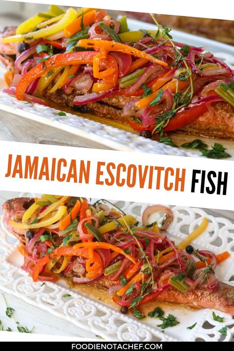 Ways To Make Fish Recipes, Red Snapper Meal Ideas, Thai Snapper Fish Recipes, Asian Snapper Fish Recipes, Fish And Peppers Recipe, African Red Snapper Recipes, Jerk Red Snapper Recipes, Jerk Snapper Recipe, Red Snapper Jamaican Style