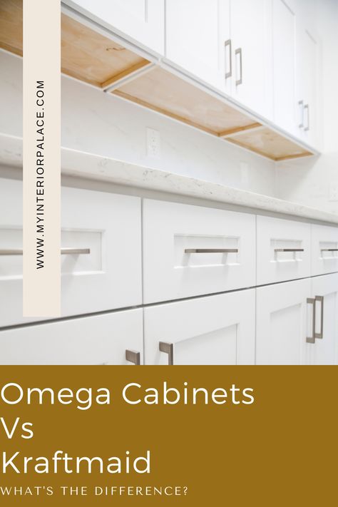 Finding a good cabinet that perfectly fits your kitchen will provide plenty of space to store dishes, appliances, and other kitchen items, as well as make it more comfortable and useful. The best cabinets, however, not only add to practicality but can transform the whole space and add more style to your entire home. Two cabinet brands that certainly check all these boxes and can make your kitchen better in every way are Omega and Kraftmaid. Kraftmaid Kitchen Cabinets Serenity, Omega Kitchen Cabinets, Omega Cabinets Kitchen, Kraftmaid Bathroom Cabinets, Different Types Of Cabinets, Kitchen Cabinet Sizes, Kraftmaid Kitchen Cabinets, Omega Cabinetry, Kraftmaid Kitchens