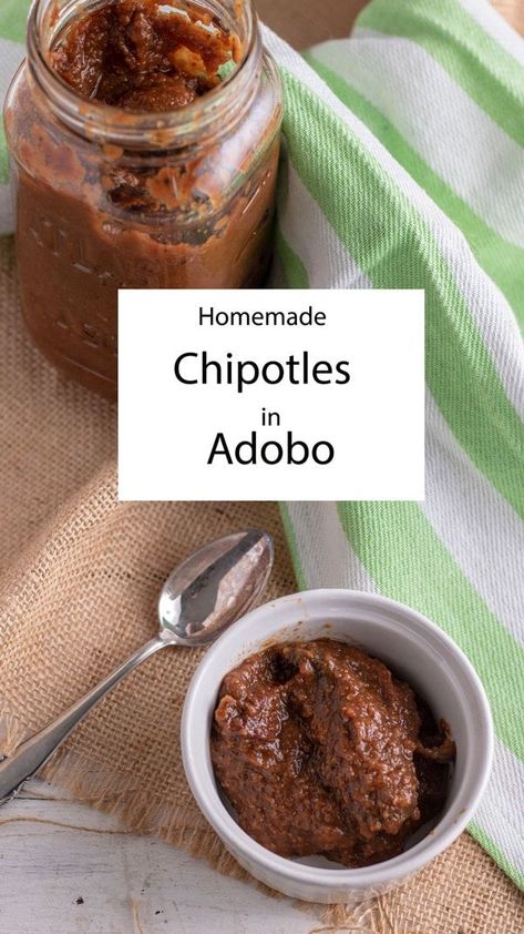 Mexican Food Recipes Enchiladas, Chipotle In Adobo, Condiments Recipes, Latin Dishes, Homemade Chipotle, Oven Roasted Tomatoes, Adobo Recipe, Mexican Chicken Recipes, Dried Peppers