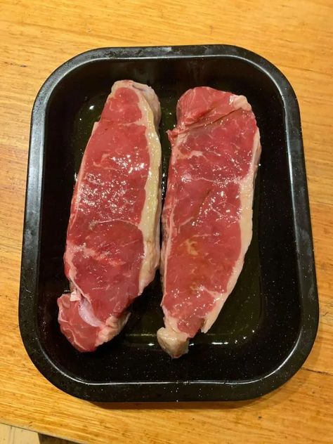 How to Tenderize New York Strip Steaks (3 Super Simple Methods) - Simply Meat Smoking Blueberry Desert, Strip Steak Marinade, Meat Tenderizer Recipe, Roadhouse Recipes, Ny Strip Steak Recipes, Steak Tenderizer, Easy Steak Marinade Recipes, Season Steak Recipes, Ny Steak