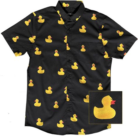 PRICES MAY VARY. 100% Cotton Imported Machine Wash Surf Boys, Rubber Ducks, Hawaiian Shorts, Short Sleeve Shirts, Rubber Duck, Tee Dress, Boys Shirts, Ducks, Boy's Clothing