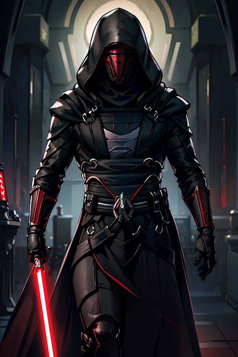 Star Wars Darth Revan, Darth Revan, Star Wars Villains, Star Wars Sith, Star Wars The Old, Dark Side Star Wars, Star Wars Models, Star Wars Characters Pictures, Black Look