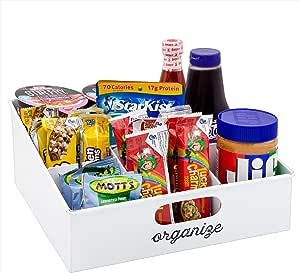 Snack Caddy, Snack Bin, Vanity Small, Snack Station, Snack Organizer, Store Snacks, Drink Mixes, Countertop Storage, Store Food