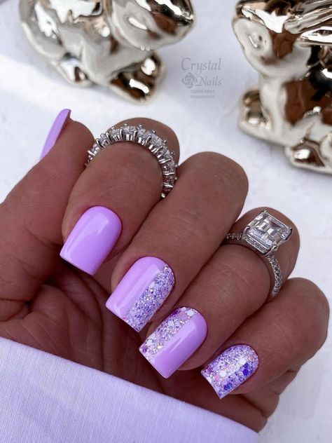 Discover 24 colourful nail design ideas that you’ll want to try this spring. Credit: nailcocktail Mermaid Acrylic Nails, Pink Cheetah Nails, Lilac Nails Design, Colourful Nail, Purple And Silver Nails, Mystical Mermaid, Occasion Nails, Black Nails With Glitter, Fab Nails