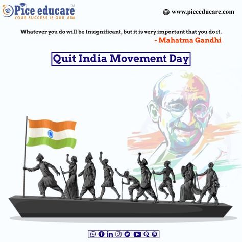 In remembrance of Legends that refused to give up Quit India Movement #QuitIndiaMovement #QuitIndia #MahatmaGandhi #piceeducare Quit India Movement Images, Movement Drawing, Airplane Crafts, In Remembrance, Republic Day, Mahatma Gandhi, Teen Fashion Outfits, Teen Fashion, India