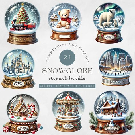 Winter snow globe