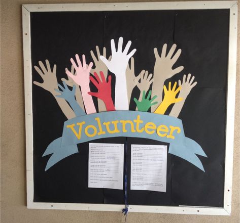 Volunteer Board Ideas, Community Service Bulletin Board Ideas, Bulletin Board Ideas Welcome Back, Volunteer Bulletin Board Ideas, Volunteer Bulletin Board, Pto Bulletin Board Ideas, Pta Bulletin Board Ideas, Bulletin Board Ideas Winter, Pto Bulletin Board