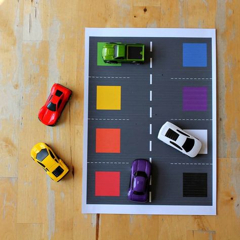 Rich Activities, Learning Colors Activities, Transportation Preschool Activities, Transportation Theme Preschool, Car Play Mats, Transportation Activities, Maluchy Montessori, Car Activities, Transportation Crafts