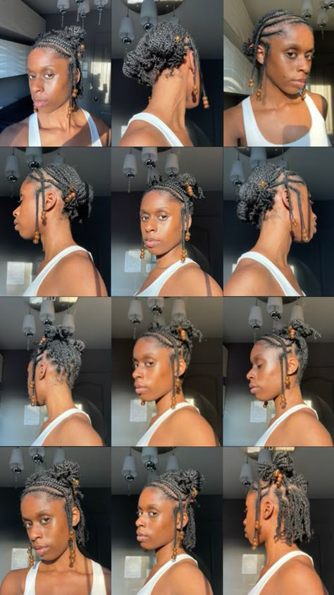 Mini Braids On Natural Hair, Cornrows Natural Hair, Twists Braids, Pretty Braids, Short Afro, Head Wrap Styles, Mini Twists, Hair Magazine, Natural Hair Styles Easy