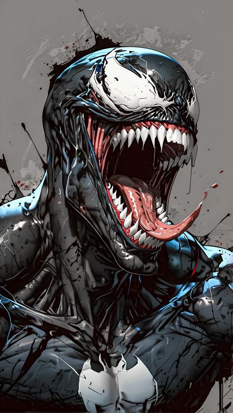 Venom Wallpaper Iphone, Venom Artwork, Comic Venom, Carnage Art, Venom Wallpaper, Venom Tattoo, Xman Marvel, Venom Marvel, Venom Art