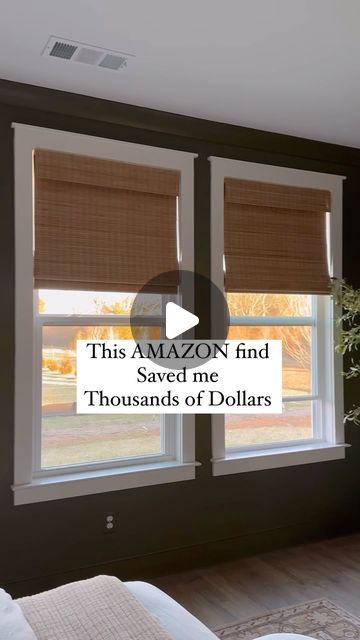 Kimberly Holdaway on Instagram: "🍋 Comment SHOP for this Amazon find that saved me thousands of dollars!

These cordless woven wood shades are customizable for size, lining, and color. They add gorgeous texture and tone to any space. 

◻️ How to shop!
Comment  SHOP  to receive the link in DMs or…
Click the link in my BIO to Shop my Amazon storefront or my LTK @lemonleafhomeinteriors

Blinds and shades
Interior ideas
Luxe for less
Bedroom ideas
Window treatments 
Amazon finds
Amazon Home

#amazonhome #windowtreatments #bedroomideas #bedroomdecor #interiortrends #founditonamazon #amazonfinds #amazondeals #amazonmusthaves" Bedroom Ideas Window, Cordless Woven Wood Shades, Luxe For Less, Cordless Blinds, Blinds And Shades, Woven Wood Shades, Find Amazon, Woven Wood, Textures And Tones