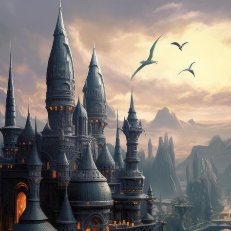 House of AI on Instagram: "The heart of old Valyria. Incredible stonework and towering spires, large open terraces at all levels. Water ways. And bridges between islands in central Valyria. Lords palaces and cities. Dragons flying freely and perching where they choose. This is a glimpse at Old Valyria before “The Doom”. Artwork inspired by George RR Martin, Elio Garcia and Linda Antonsson’s “The World of Ice and Fire”. . . . #gameofthrones #gameofthronesartwork #asoiaffanart #got #asoiafart #g Doom Of Valyria, The Red Keep, Old Valyria Art, Dragon Palace, Asoiaf Dragons, Old Valyria Concept Art, Asoiaf Locations, Old Valyria Game Of Thrones, Asoiaf Dragon Art