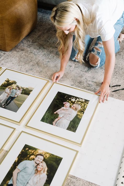 How To Hang A Gallery Wall - Madison Magill Photo Collage Wall Above Mantle, Where To Put Gallery Wall, 8 X 10 Picture Frames, Gallery Wall Upstairs Hallway, Amazon Gallery Wall Frames, Gold Photo Frame Gallery, How To Hang Photos On Wall Layout, How To Hang A Gallery Wall Frame Layout, Ikea Gallery Wall Frames