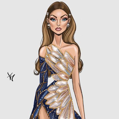 Diy Tie Dye Designs, Gigi Hadid Looks, Met Gala Dresses, Gala Design, Gigi Hadid Style, Winter Fashion Outfits Casual, Tie Dye Diy, Dress Sketches, Dress Drawing