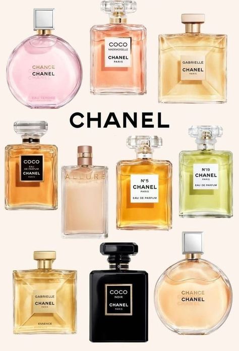 Chanel Perfume Woman, Coco Perfume Chanel, Channel Fragrance, Chanel Perfume Collection, Channel Chance, Perfume Coco Chanel, Chanel Perfumes, Coco Chanel Perfume, Perfume Chanel