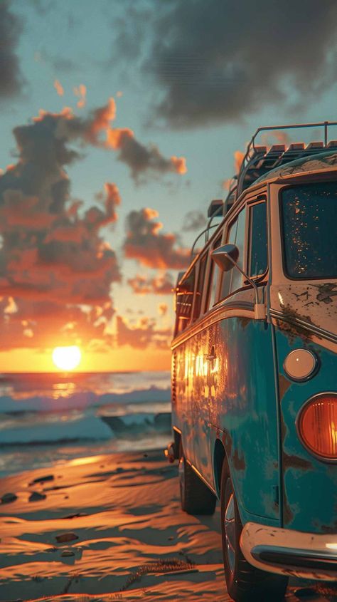 So! Are we stopping here for a few days or not? #vanlife #vwcombi #vacation #break #pause #relaxation #getaway Vanlife Aesthetic, Volkswagen Bus Art, Vans Life, Combi Vw T2, Vw Bus Photo, Vw Wagon, T6 California, Cali Vibes, Retro Bus