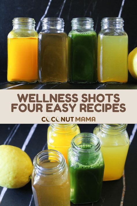 Looking to boost your immunity with homemade wellness shots? Try out these four recipes that are packed with health benefits. Liver Wellness Shots, Immunity Shots With Juicer, Apple Cider Vinegar Wellness Shots, Diy Immunity Shots Recipes, Diy Gut Health Shots, Homemade Gut Health Shots, Immune Shots Recipe, Morning Health Shots, Juicing For Immunity Boost