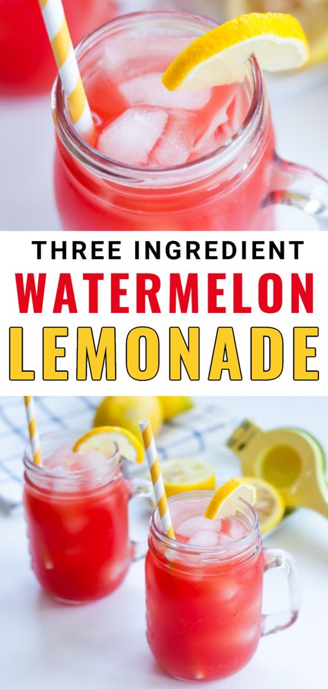 Watermelon Alcoholic Drinks, Leftover Watermelon, Watermelon Lemonade Recipe, Watermelon Recipes Drinks, Spiked Watermelon, Watermelon Refresher, Watermelon Juice Recipe, Watermelon Punch, Watermelon Drink