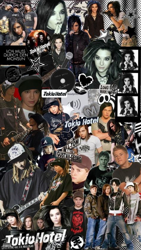 TOKIO HOTEL🫶🏼🎸🪩🔛🔝 #tokiohotel #music #vibes #slay #vintage #musiclover #myfirstshuffle 2000s Aesthetic Wallpaper Vintage, 2000s Aesthetic Wallpaper, Hello Kitty Birthday Cake, Baby Toms, Anime Cosplay Makeup, Tokyo Hotel, Phone Wallpaper Boho, Georg Listing, Retro Wallpaper Iphone