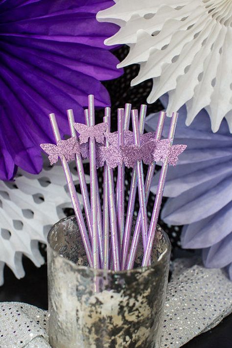 Butterfly Party Decorations. Butterfly Straws. Butterfly Baby - Etsy Adult Butterfly Party Theme, Purple And Silver Butterfly Birthday, Pink And Purple Decorations Party, Butterfly Birthday Party Decorations Diy, Butterfly Bachelorette Party, Purple Butterfly Birthday Theme, Butterfly Bridal Shower Ideas Decoration, Purple Themed Birthday Party, Butterfly Brunch