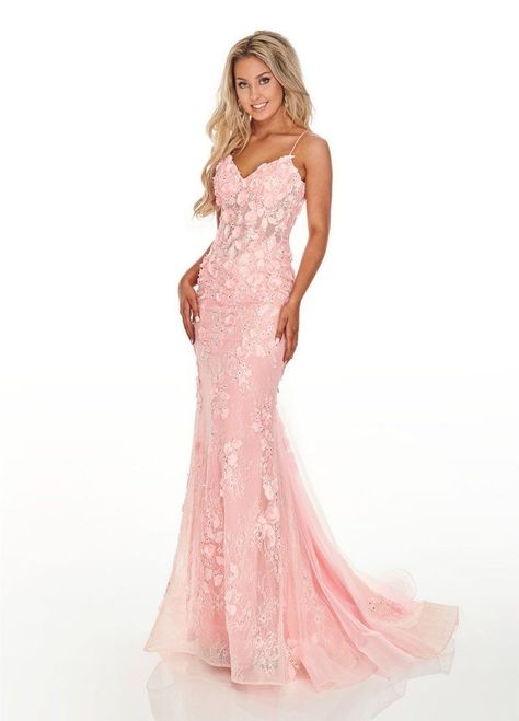 c5cc17e395d3049b03e0f1ccebb02b4ddesc49175097ri Rachel Allan Prom Dresses, Rachel Allan Dresses, Beautiful Lace Dresses, Trumpet Dress, Prom Dress Stores, Pink Prom Dress, Rachel Allan, Prom Dress Styles, Floral Gown