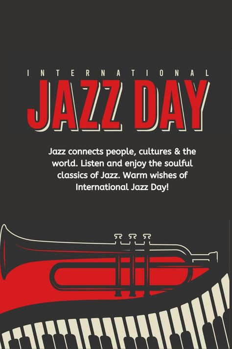 International Jazz Day! Jazz Club, All That Jazz, Jazz Festival, International Day, Jazz Music, Day Wishes, Music Is Life, Musician, Movie Posters