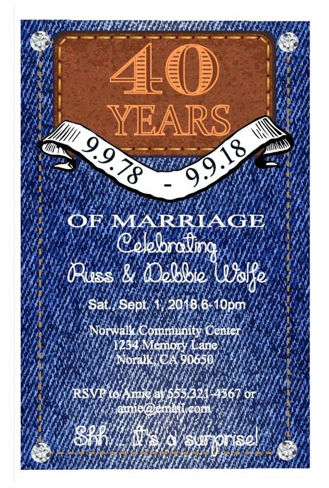 Denim & Diamonds Party: Invitation Denim Diamonds, Diamond Party, Twins Birthday, Denim And Diamonds, Silver Theme, Twin Birthday, Memory Lane, Diner, Twins