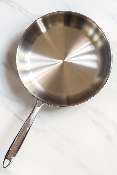 Mealthy Stainless Steel Frying Pan Review » LeelaLicious Stainless Steel Frying Pan, Ceramic Pans Cooking, Vintage Inspired Bedroom, Stainless Steel Pan, Dream Bedroom Inspiration, Cast Iron Wok, Kitchen Pans, Kitchen Cook, Organizer Kitchen