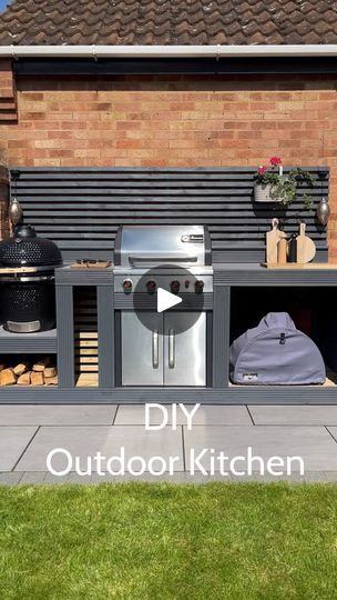 Diy Bbq Area, Build An Outdoor Kitchen, Pizza Stand, Deck Renovation, Backyard Getaway, Outdoor Bbq Area, Diy Bbq, Build Outdoor Kitchen, Treated Timber