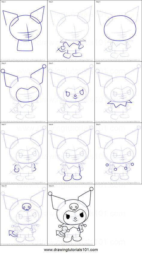 Hello Kitty Step By Step, Hello Kitty Printable, Drawing Hello Kitty, Basketball Outfits, Hello Kitty Printables, Karakter Sanrio, Draw Cartoon, Drawing Sheet, Hello Kitty Characters