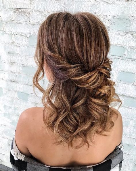 Wedding Hair Half, Hair Half Up Half Down, Boho Hairstyle, Mother Of The Bride Hair, Braided Half Up, Hair Half Up, Up Dos For Medium Hair, Half Up Half Down Hairstyles, Wedding Hairstyles Half Up Half Down