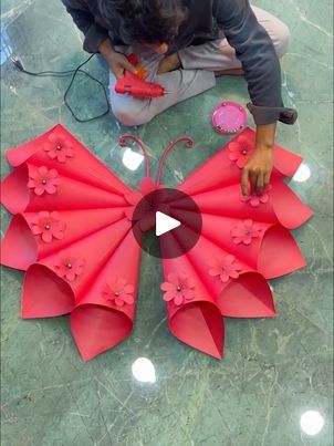 How To Make 3d Butterflies, 3d Butterfly Craft, Paper Butterflies Diy, Diy 3d Butterfly, Paper Butterfly Wall Art, Diy Butterfly Decorations, Paper Butterfly Crafts, Wall Decor Paper, Diy Paper Butterfly