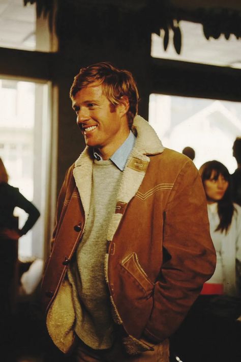 Robert Redford’s shearling jacket from Downhill Racer is your style inspiration | British GQ | British GQ Downhill Racer, Shearling Leather Jacket, Robert Redford, Actrices Hollywood, Men Fashion Casual Outfits, Shearling Jacket, Mode Inspiration, Winter Looks, Santa Monica