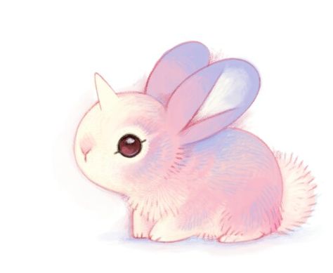 Un petit lapin licorne, un lapicorne ! Cute Kawaii Animals, Cute Fantasy Creatures, Cute Animal Drawings Kawaii, Toy Art, Creature Drawings, Cute Kawaii Drawings, Anime Animals, Dibujos Cute, Kawaii Animals