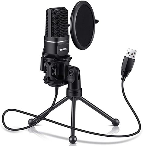 Amazon.com: USB Microphone for Computer - Plug &Play Computer Microphone - Metal Condenser Recording Microphone with Pop Filter for Skype, Recordings for YouTube, Google Voice Search, Games (Windows/Mac): Home Audio & Theater Imac Laptop, Gaming Microphone, Windows Laptop, Desktop Windows, Desain Pantry, Usb Microphone, Windows Computer, Tripod Stand, Background Noise