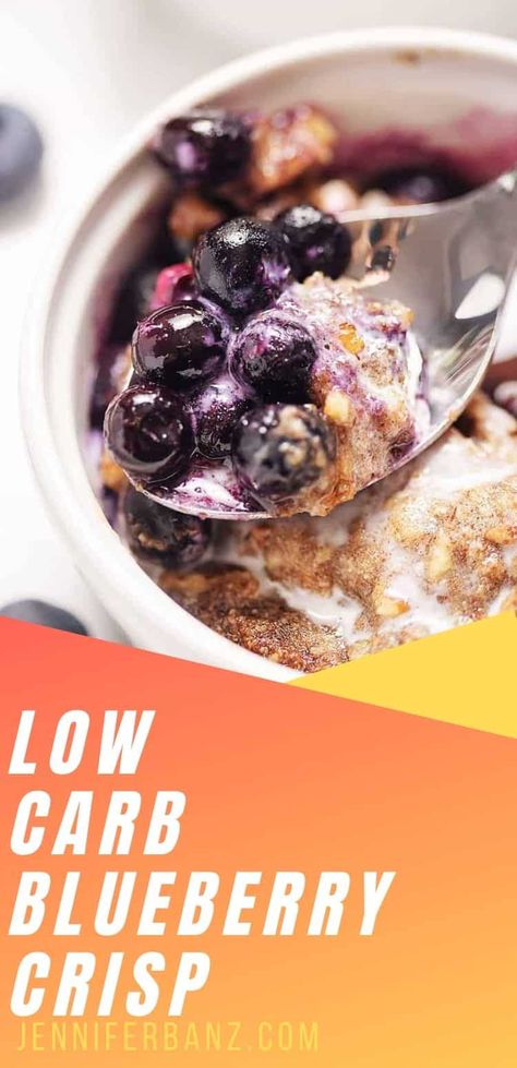 Low Carb Blueberry, Keto Blueberry, Blueberry Crisp, Keto Friendly Desserts, Low Carb Treats, Keto Lunch, Diet Breakfast, Keto Dessert Easy, Keto Cookies