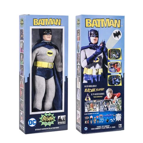 PRICES MAY VARY. Finally, the beloved figures from the Batman Classic TV Series are back, available now in retro style window boxes that will look amazing on display! Each includes an authentic cloth outfit Retro Style Action Figures Officially licensed product Also available is a collectors box that fits 12 boxed figures (sold separately). Finally, the beloved figures from the Batman Classic TV Series are back, available now in retro style window boxes that will look amazing on display! Retro S Batman Batcave, Batman Show, Vintage Toys 1960s, Batman Collectibles, Dc Figures, Batman 1966, Wwe Action Figures, Outfit Retro, Tv Accessories