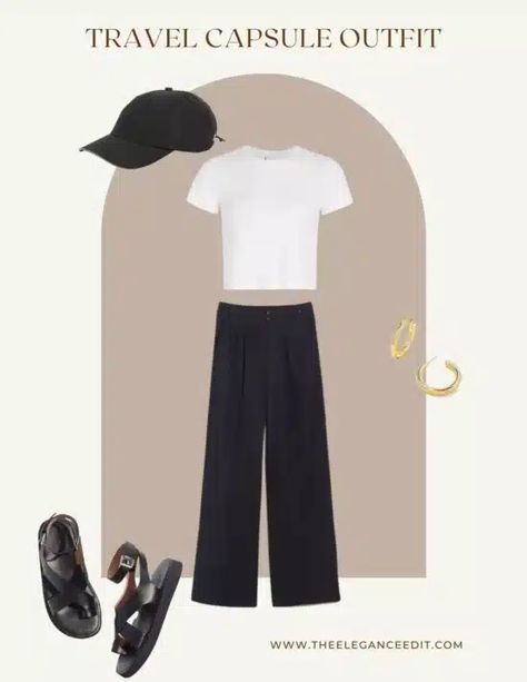 Finally, A Travel Capsule Wardrobe Based on Your Trip Length Black And White Travel Capsule Wardrobe, Work Travel Capsule, Weekend Trip Outfits, Weekend Capsule Wardrobe, Packing Capsule Wardrobe, Essentials Outfit, Travel Capsule Wardrobe Summer, Packing Wardrobe, 3 Days Trip