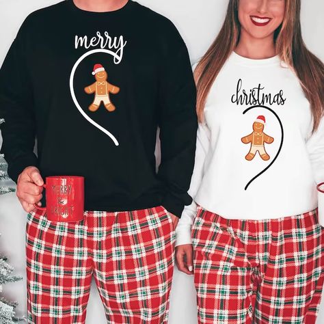 Cute Christmas Pajamas For Couples, Couple Matching Christmas Shirts, Couple Christmas Shirts Funny, Christmas Couples Pajamas, Matching Christmas Sweaters Couples, Matching Pajamas For Couples Christmas Relationship Goals, Cute Matching Christmas Pjs Couples, Christmas Matching Pajamas Couple, Couples Matching Christmas Pjs