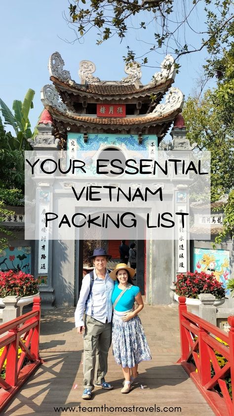 Vietnam Packing List, Vietnam Clothes, Vietnam Vacation, Trip To Vietnam, Packing For A Trip, Vietnam Trip, Pack For A Trip, Vietnam Holidays, Vietnam Backpacking