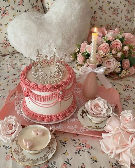 All Posts • Instagram Birthday Cake Inspiration, Sweet Sixteen Birthday Party Ideas, Soft Pink Theme, Birthday Places, Pink Stuff, Princess Core, Princess Cake, Pink Wallpaper Iphone, Croquettes