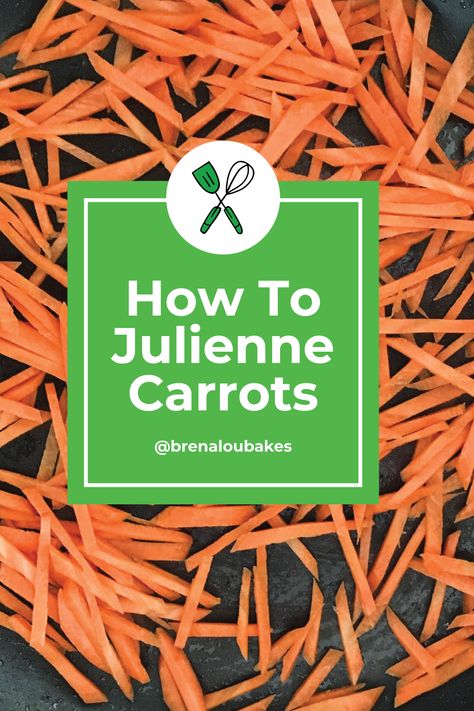 Julienne, or matchstick, carrots add beauty to any dish. Brenda saw an ingenious hack for beautiful julienned carrots on Instagram. The post was created and shared by Julia Davidson, of America’s Test Kitchen and Cooks Country. Lately she has been sharing a series of basic prep and cooking tips. When Julia shared this method, Brenda immediately tried it out and was amazed at the ease. Julienne Carrots Recipe, How To Julienne Carrots, Low Cholesterol Recipes Dinner, Julienne Carrots, Carrots Side Dish, Cooks Country, Matchstick Carrots, Chopping Vegetables, Julienned Carrots