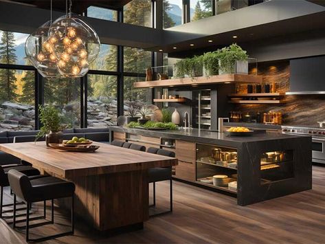 Kitchen Interior Design Modern Luxury, Top Kitchen Designs, Modular Kitchen Designs, Modular Kitchen Design, Dream Kitchens Design, New Kitchen Designs, Kitchen Design Trends, Luxury Kitchen Design, Kitchen Inspiration Design