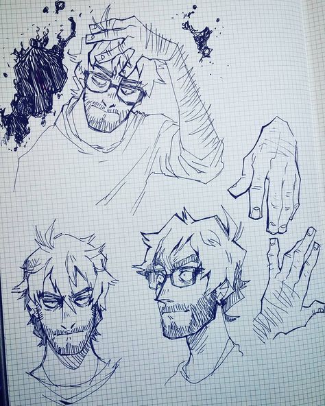 6,194 Me gusta, 29 comentarios - Dav Kro (@krooked.glasses) en Instagram: "Oh yeah. Here's a page of Matthew doodles from last night. . . You can support me on Ko-fi!…" Concept Art Landscape, Concept Art Character Design, Markers Art, Arte Indie, Art Character Design, Some Sketches, Concept Art Character, Poses References, Sketchbook Inspiration