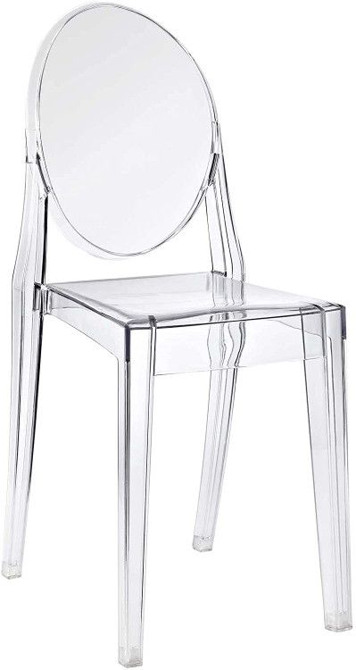 Award Winning Clear Ghost Chair Rental For Your Event. Best Price & Quality Guaranteed. Serving NYC (Manhattan, Brooklyn, Queens, Bronx & Staten Island). Clear Chairs, Acrylic Chair, Dining Room Arm Chairs, Ghost Chairs, Chair Pictures, Dining Room Chair, Kitchen And Dining Room, Modern Chair, Writing Table