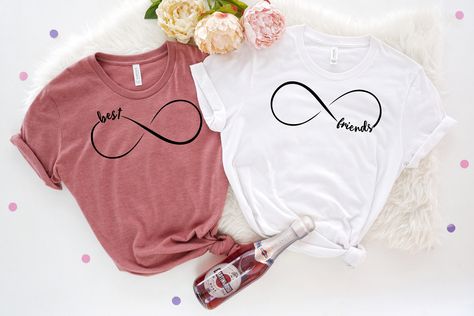 Bff Fashion, Best Friend Matching Shirts, Best Friend Hoodies, Friend Shirts, Best Friend T Shirts, Bff Shirts, Matching Friend, Friend Shirt, Dream Things