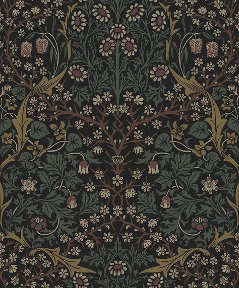 Inspired by the decorative Arts & Crafts movement this floral design is an ode to the English countryside and its flourishing gardens. This is a SelfAdhesive product designed to be repositionable and removable  full hanging instructions are supplied with the roll. Please note roll length is shorter than standard at 5.5m 18ft. Greenery Wallpaper, Victorian Garden, Condo Decorating, Grasscloth Wallpaper, Well Decor, Wallpaper Direct, Wallpaper Border, Paper Wallpaper, Burke Decor